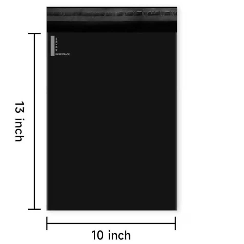 10x13 Black Poly Mailers - 15 Pack - Picture 3 of 3